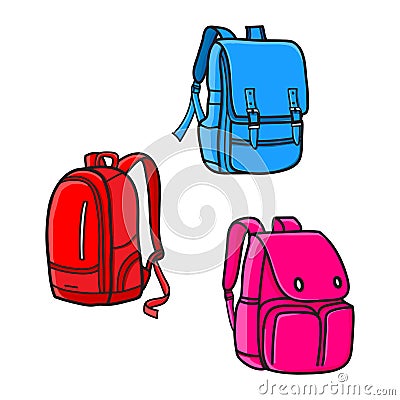 School bag design, vector icon Vector Illustration