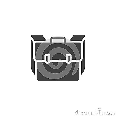 School bag, knapsack vector icon Vector Illustration