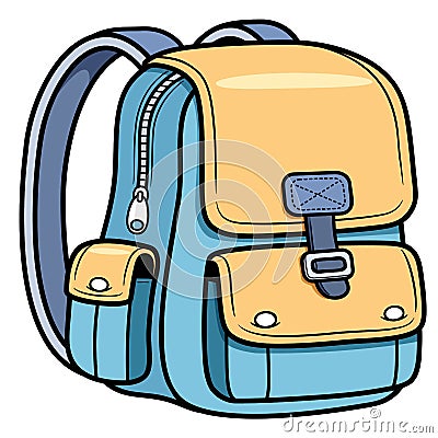 School bag Vector Illustration