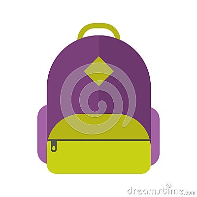 School bag vector illustration . Vector Illustration