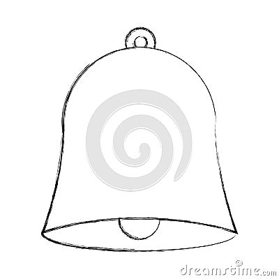 School bell isolated icon Vector Illustration