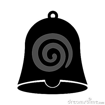 School bell isolated icon Vector Illustration