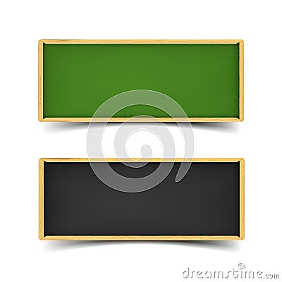 School board banner set Vector Illustration