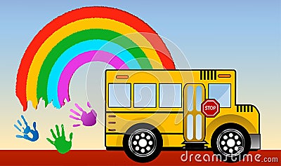 School bus Vector Illustration