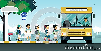 School bus Vector Illustration