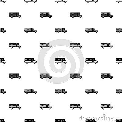 School bus pattern, simple style Vector Illustration