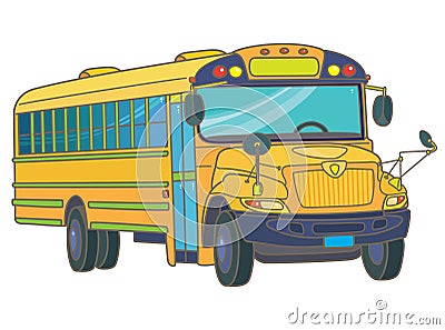 School bus Vector Illustration