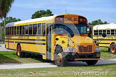 School Bus United States Stock Photo