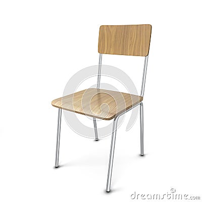 School chair Cartoon Illustration