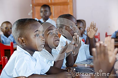 School children in Haiti Editorial Stock Photo