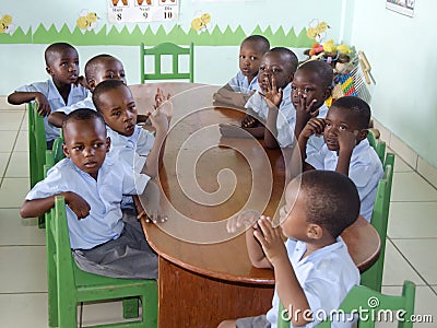 School children in Haiti Editorial Stock Photo