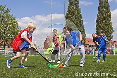 School children on sports day Editorial Stock Photo