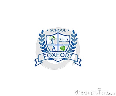 School Crest Logo Template. Education Vector Design Vector Illustration