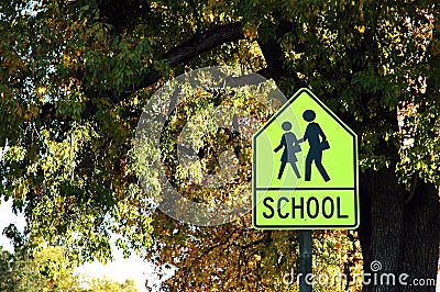 School Crossing Stock Photo