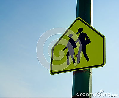 School Crossing Stock Photo