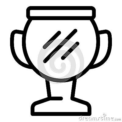 School cup icon outline vector. Class study Vector Illustration