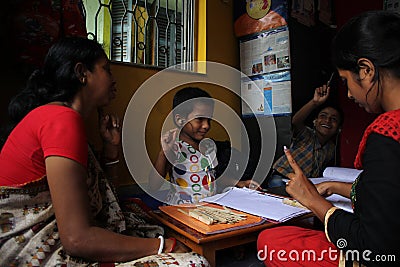 A school for Deaf and Dumb . Editorial Stock Photo