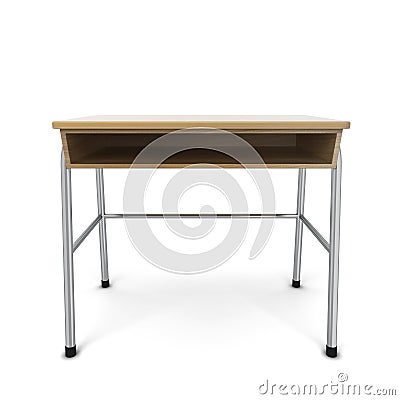 School desk Cartoon Illustration