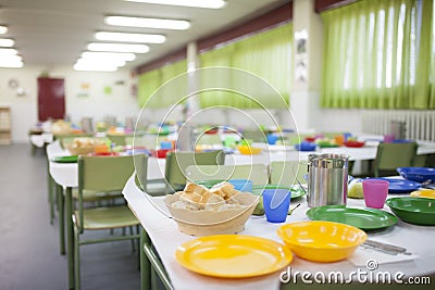 School dining room Stock Photo