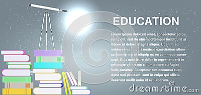 School education study symbol isolated. University concept vector sign icon. Knowledge book background science college literature. Vector Illustration