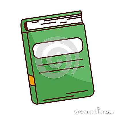 School green notebook vector design Vector Illustration