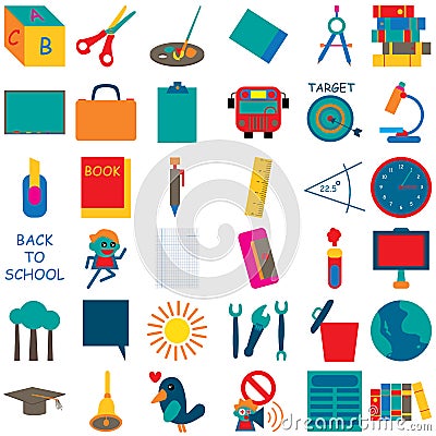 School Icon 1 Vector Illustration