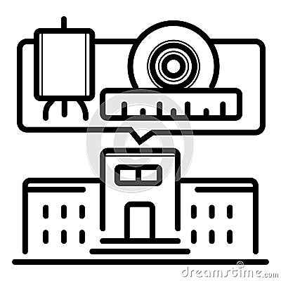 School icon vector Vector Illustration