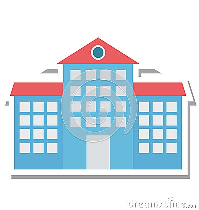 School Isolated Vector Icon Editable Vector Illustration