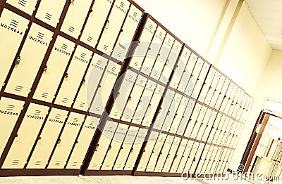 School locker Stock Photo