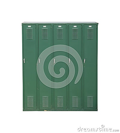 School Lockers Stock Photo