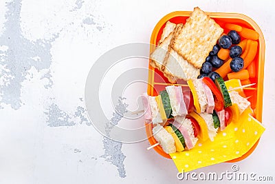 School lunch box Stock Photo