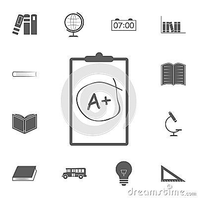 school mark-up icon. Detailed set of Education icons. Premium quality graphic design sign. One of the collection icons for website Stock Photo