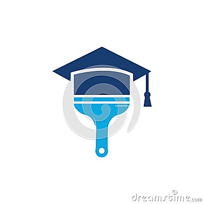 School paint vector logo design. Vector Illustration