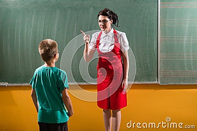 The school punishment Stock Photo