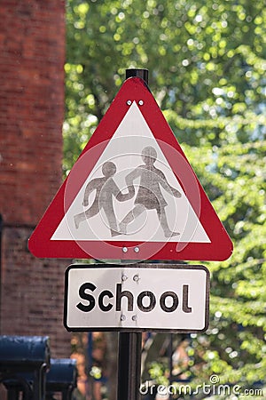 School sign Stock Photo