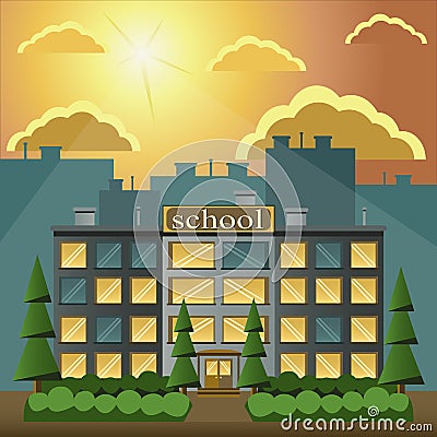 School Vector Illustration