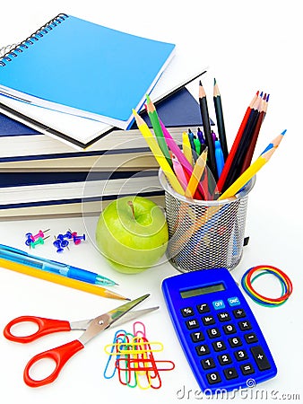 School supplies Stock Photo