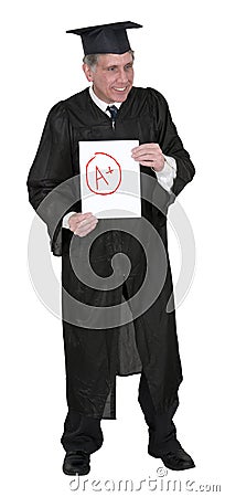 School Teacher or College Professor, Good Grades Stock Photo