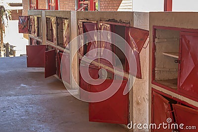 School vandalism Stock Photo