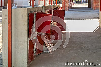 School vandalism Stock Photo