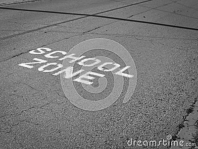 School Zone Stock Photo