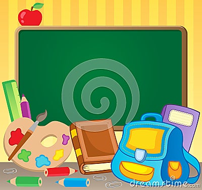 Schoolboard theme image 1 Vector Illustration