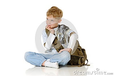 The schoolboy Stock Photo