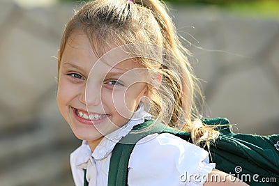 Schoolgirl Stock Photo