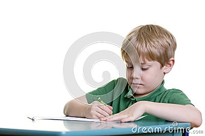 Schoolwork Stock Photo