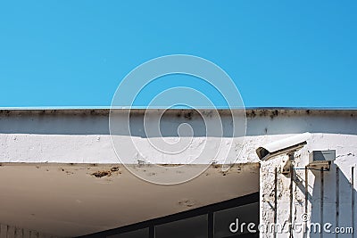 Schoolyard CCTV closed circuit camera for protection Stock Photo