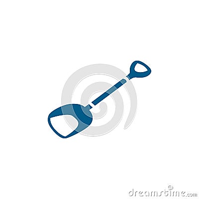 Schop Blue Icon On White Background. Blue Flat Style Vector Illustration Vector Illustration