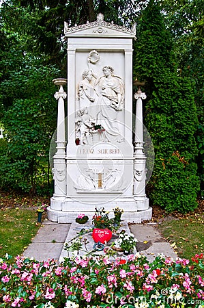 Schubert's grave Stock Photo