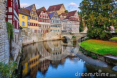 Schwabisch Hall historical Old town, Germany Stock Photo