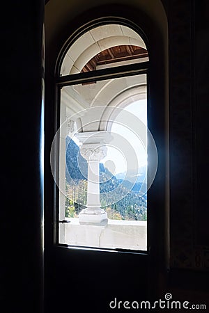 Interior of Neuschwanstein Castle in Bavaria region of Germany Editorial Stock Photo